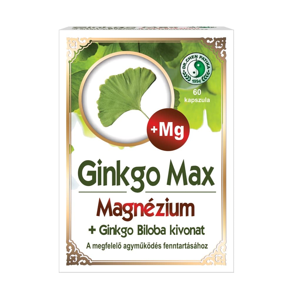 Dr.chen ginkgo max kapsula s magnéziom 60 ks
