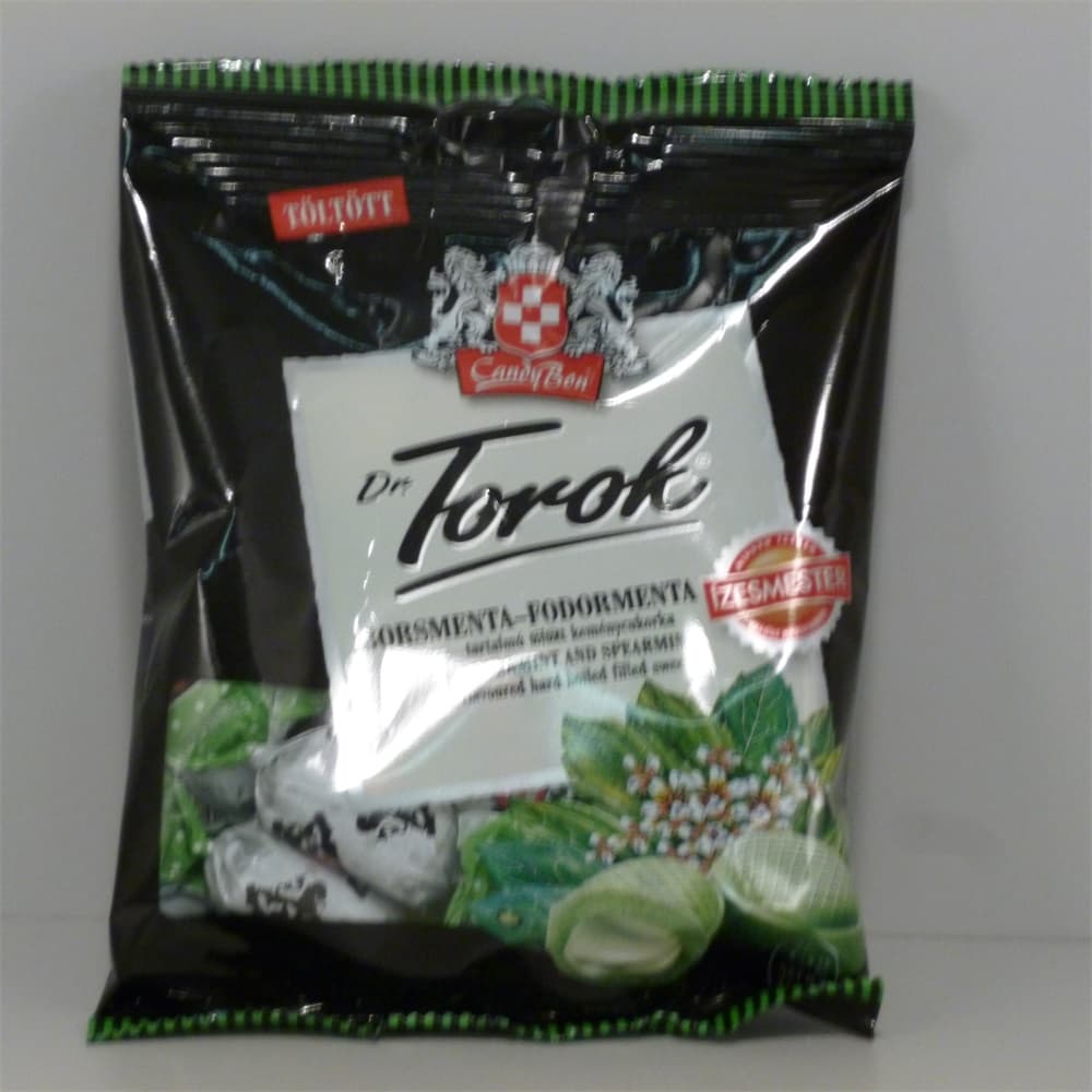 Dr.torok tvrdý cukrík plnený mätou a šalviou. 75 g