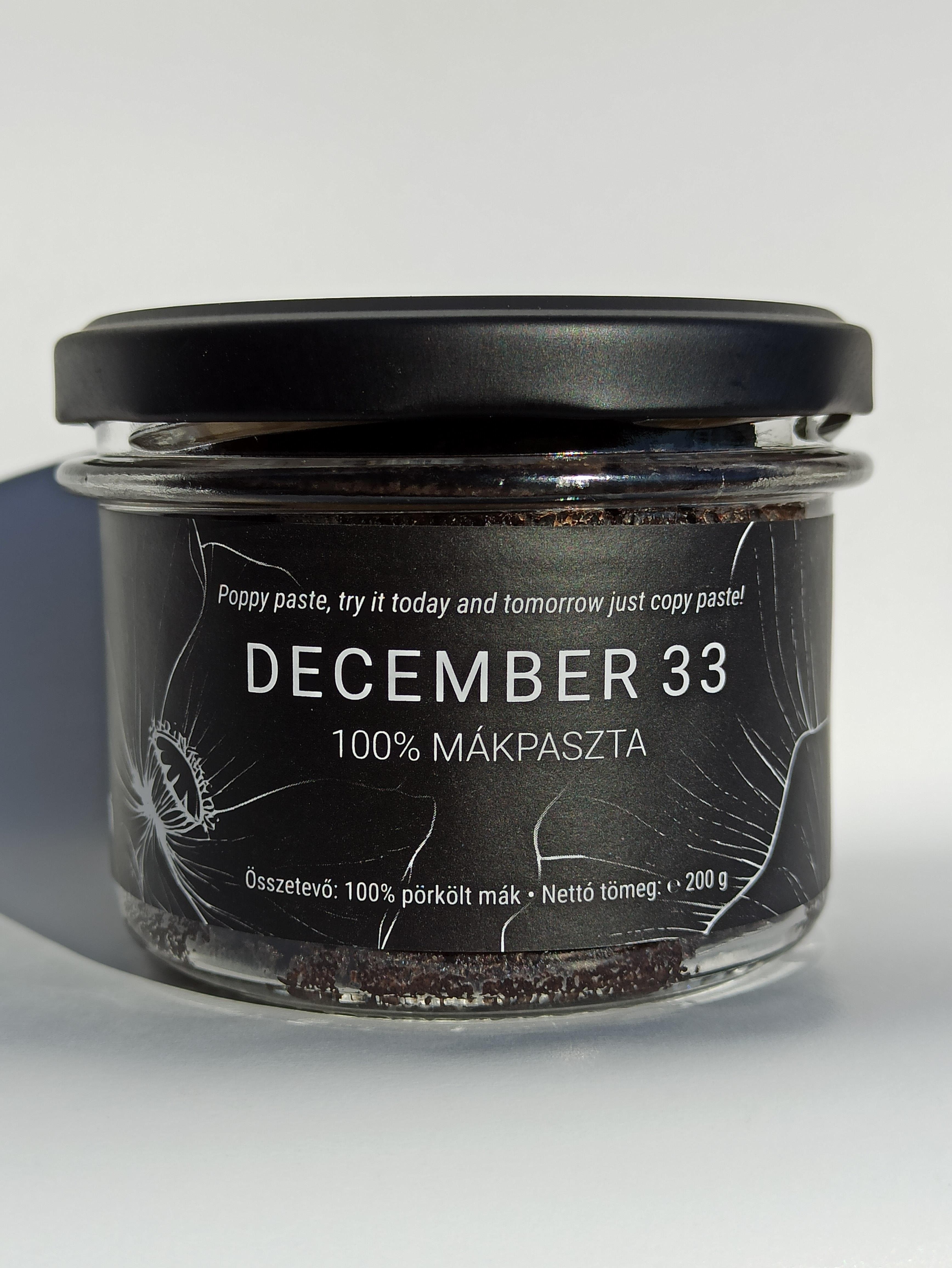 December 33 maková pasta 100% 200 g
