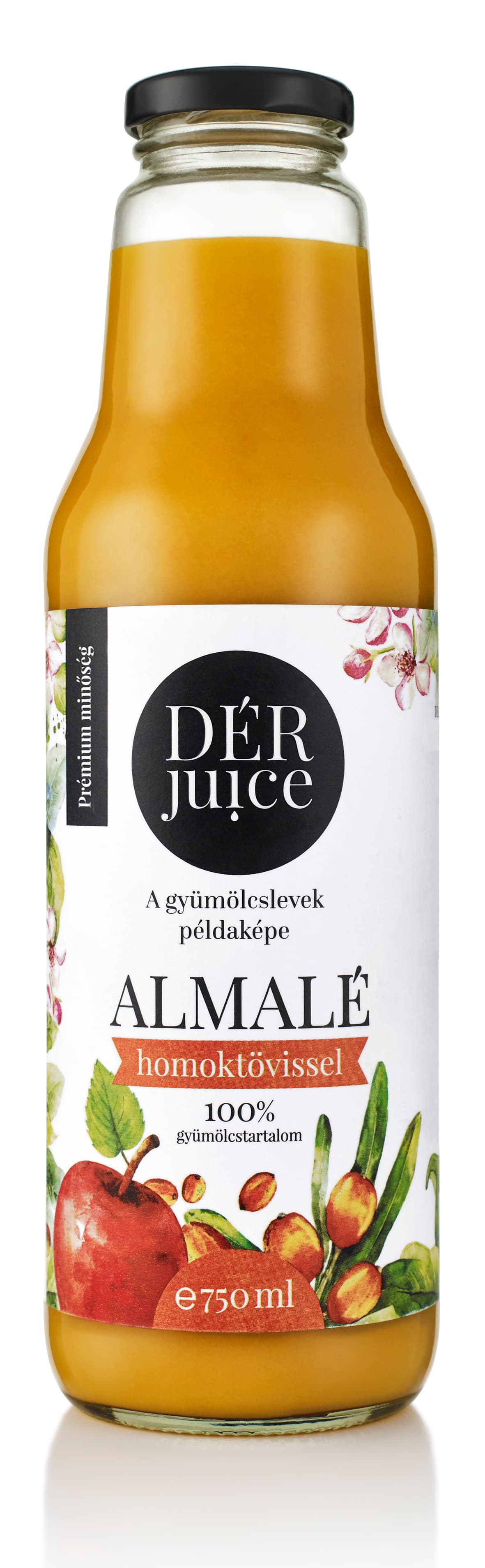Dér juice jablkový džús s rakytníkom 90-10% 750 ml
