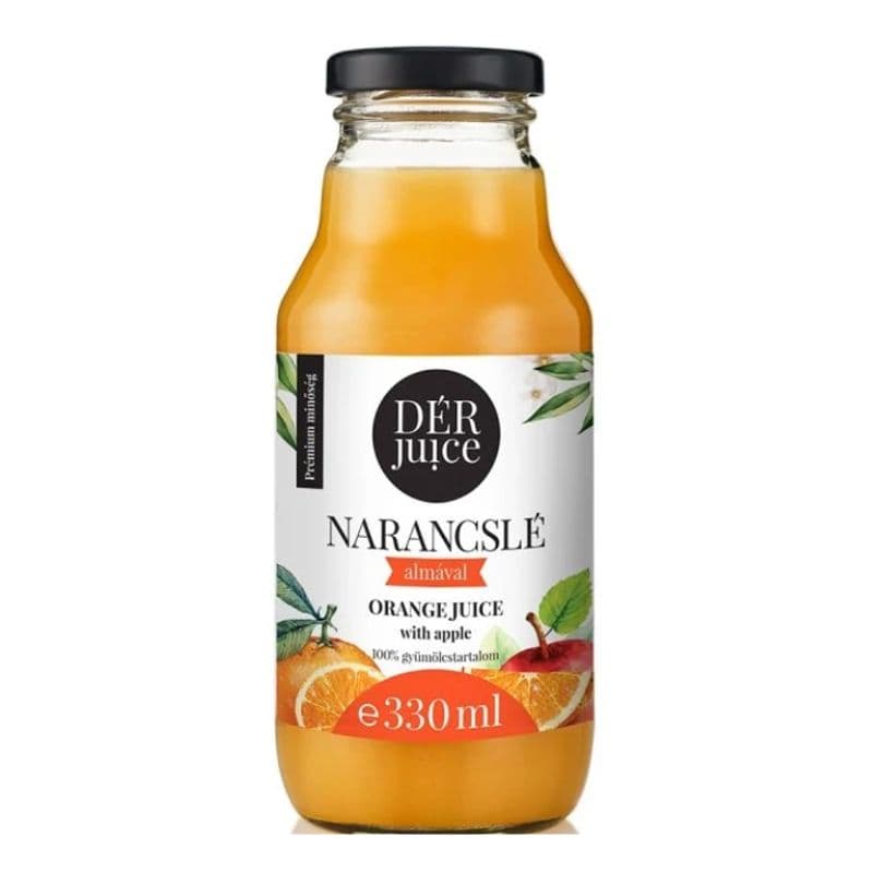 Dér juice pomarančová šťava s jablkom 100% 330 ml