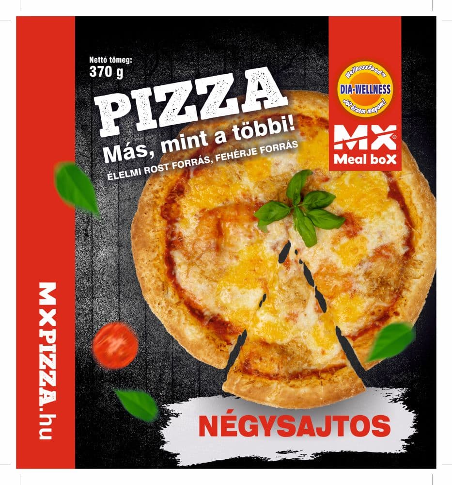 Dia-wellness mrazená pizza štyri syry 370 g
