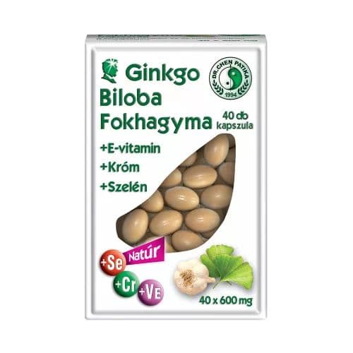 Dr.chen ginkgo biloba cesnaková kapsula 40 ks