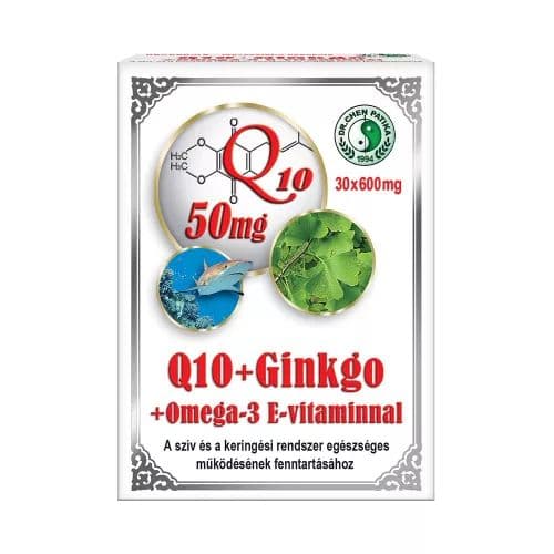 Dr.chen q10+ginkgo+omega3 kapsula 30 ks