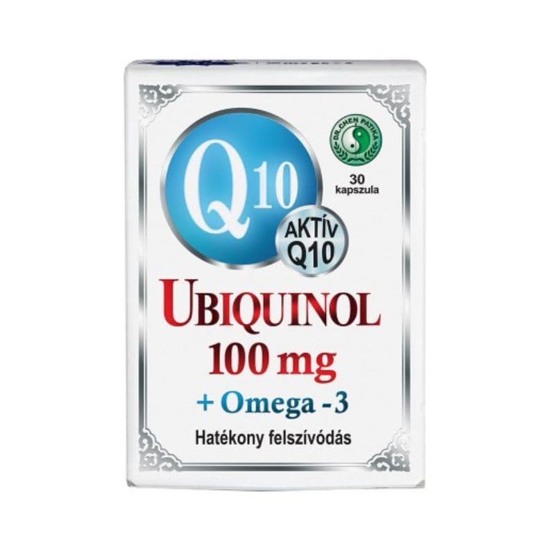 Dr.chen q10 ubiquinol 100mg+omega3 kapsula 30 ks