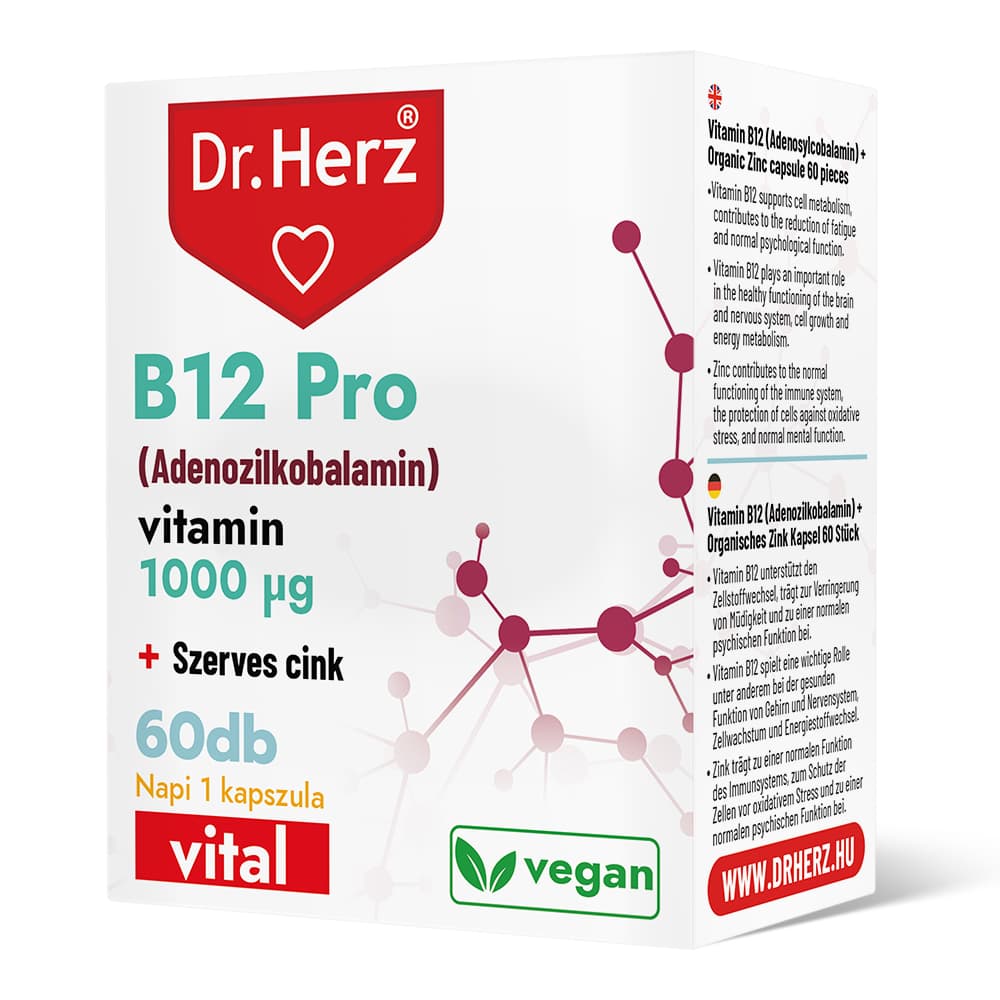 Dr.herz b12 pro 1000 mcg kapsula 60 ks