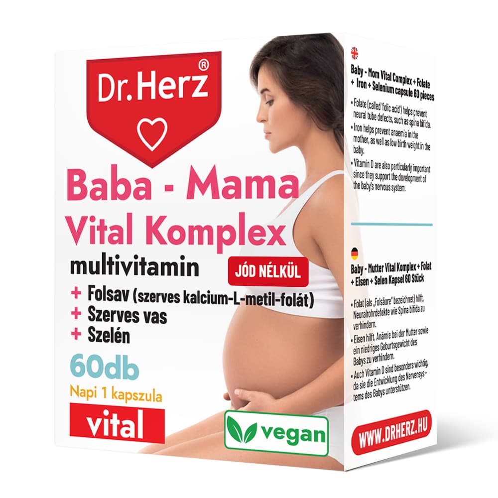 Dr.herz mama a baba vital komplex kapsula 60 ks