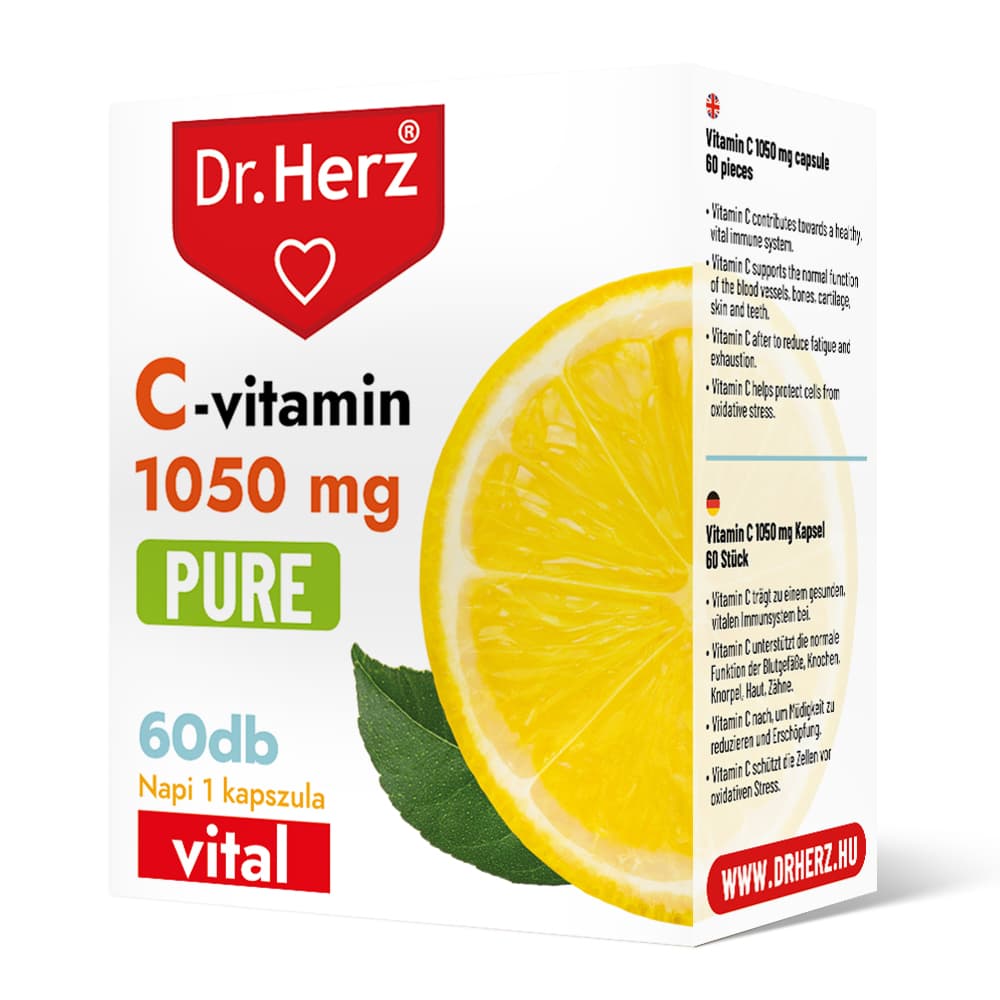 Dr.herz C-vitamin 1050 mg pure kapsula 60 ks