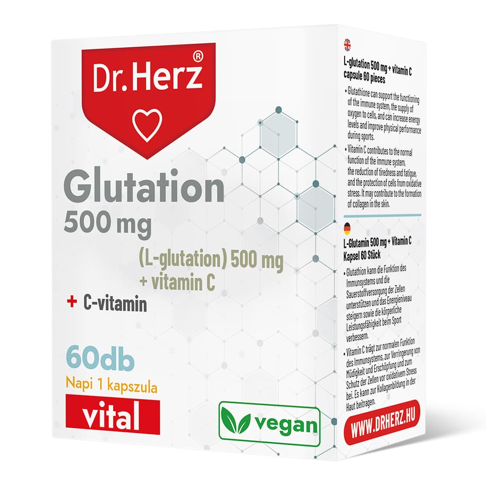Dr.herz glutation 500 mg + c-vitamin kapsula 60 ks