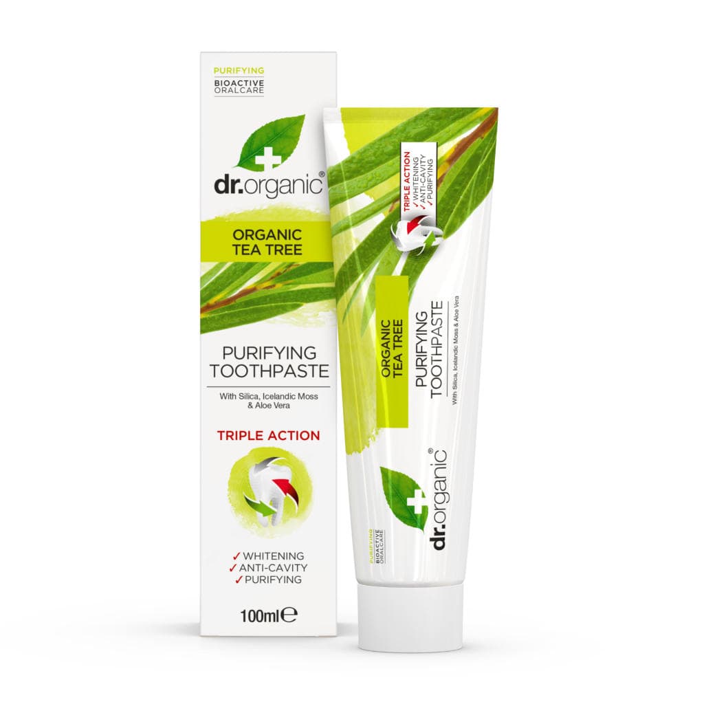 Dr. Organic Tea Tree Čistiaca zubná pasta 100 ml - 11516