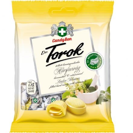 Dr.torok tvrdý cukr plnený lipovým kvetom 75 g