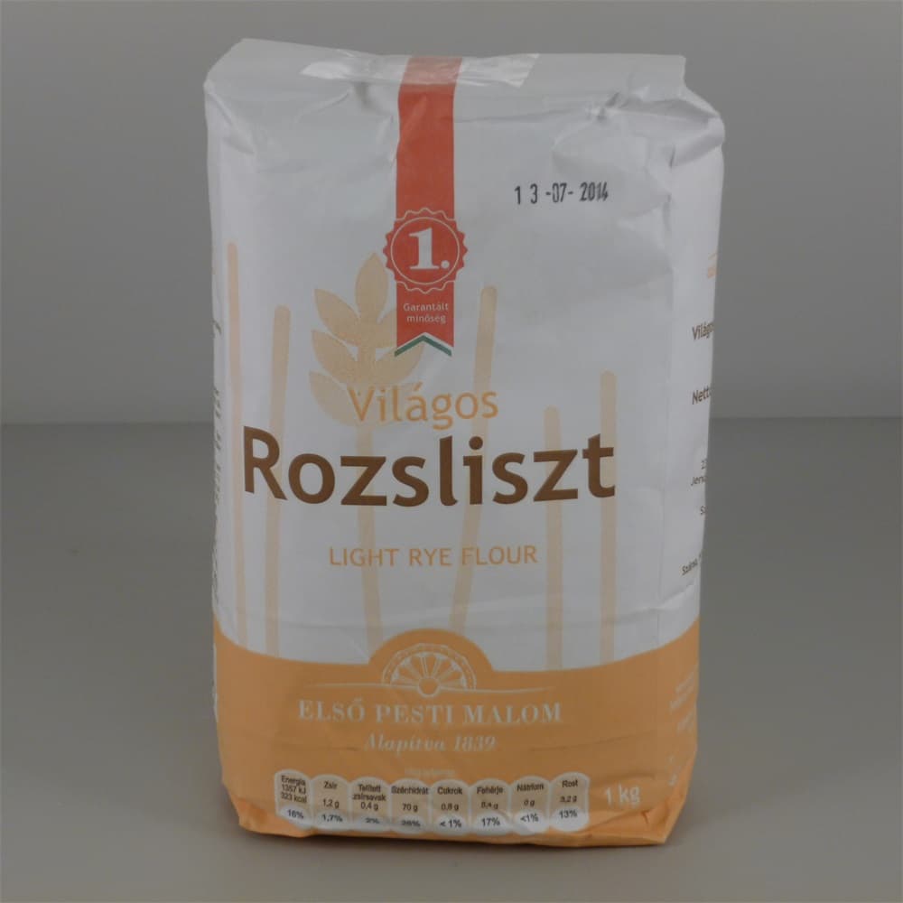 Prvá Pestska ražná múka rl-90 svetlá 1000 g