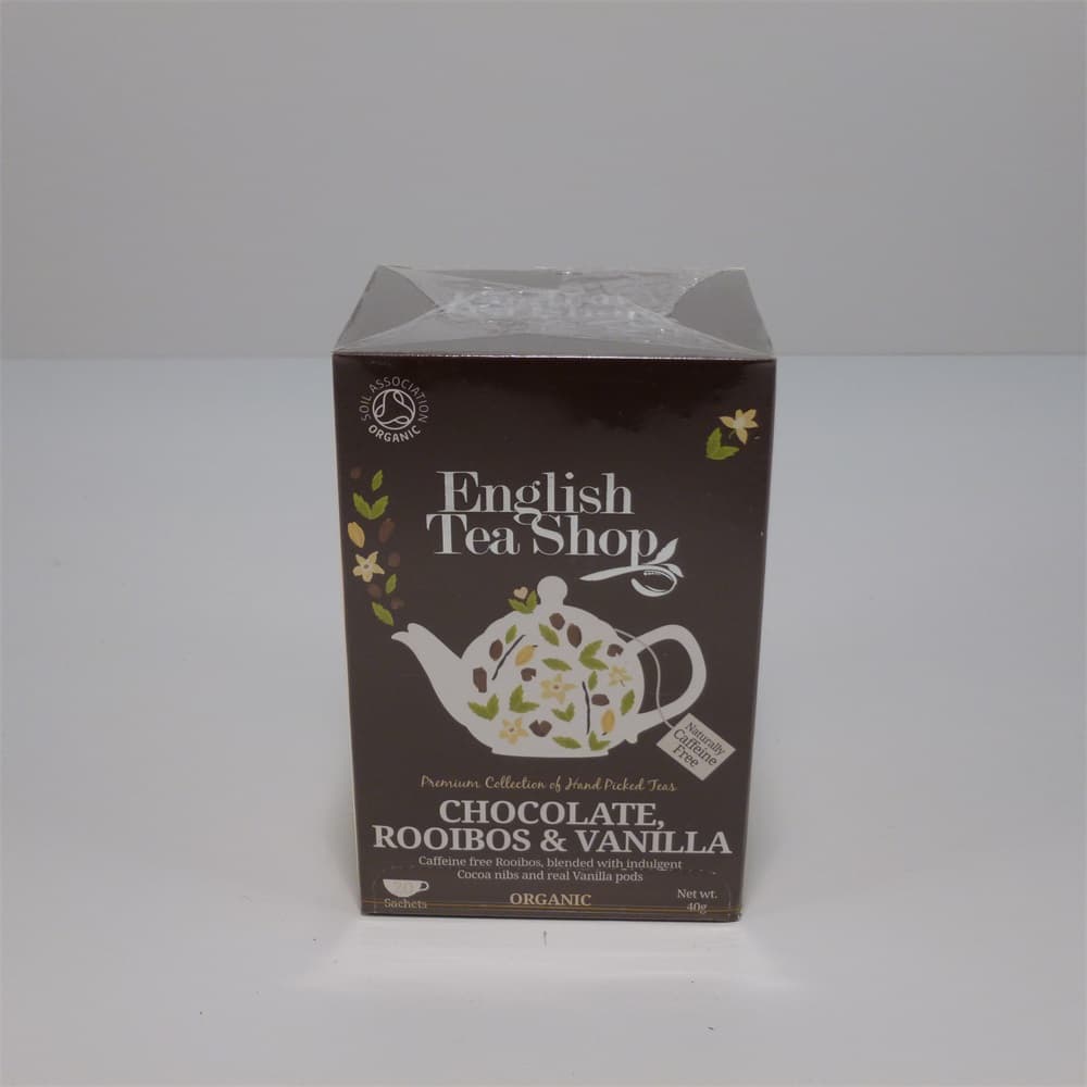 English Tea Shop 20 bio čokoládový rooibos&vanilka čaj 20x1,5g 30 g