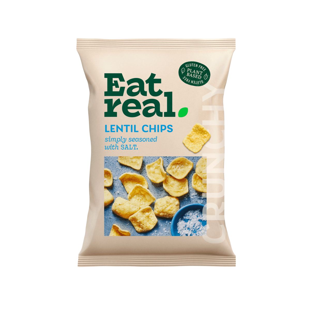Eat Real šošovkové chipsy soľ 40 g