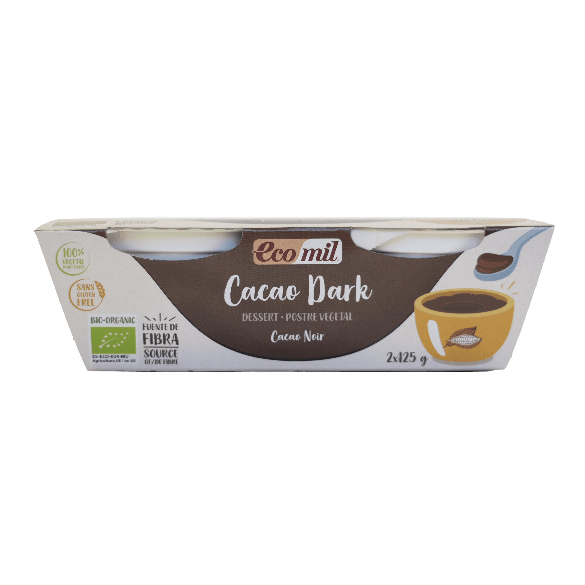 Ecomil bio dezert s horkou čokoládou 2x125g 250 g
