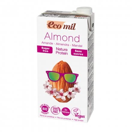 Ecomil bio mandľové mlieko bez cukru - proteín 1000 ml