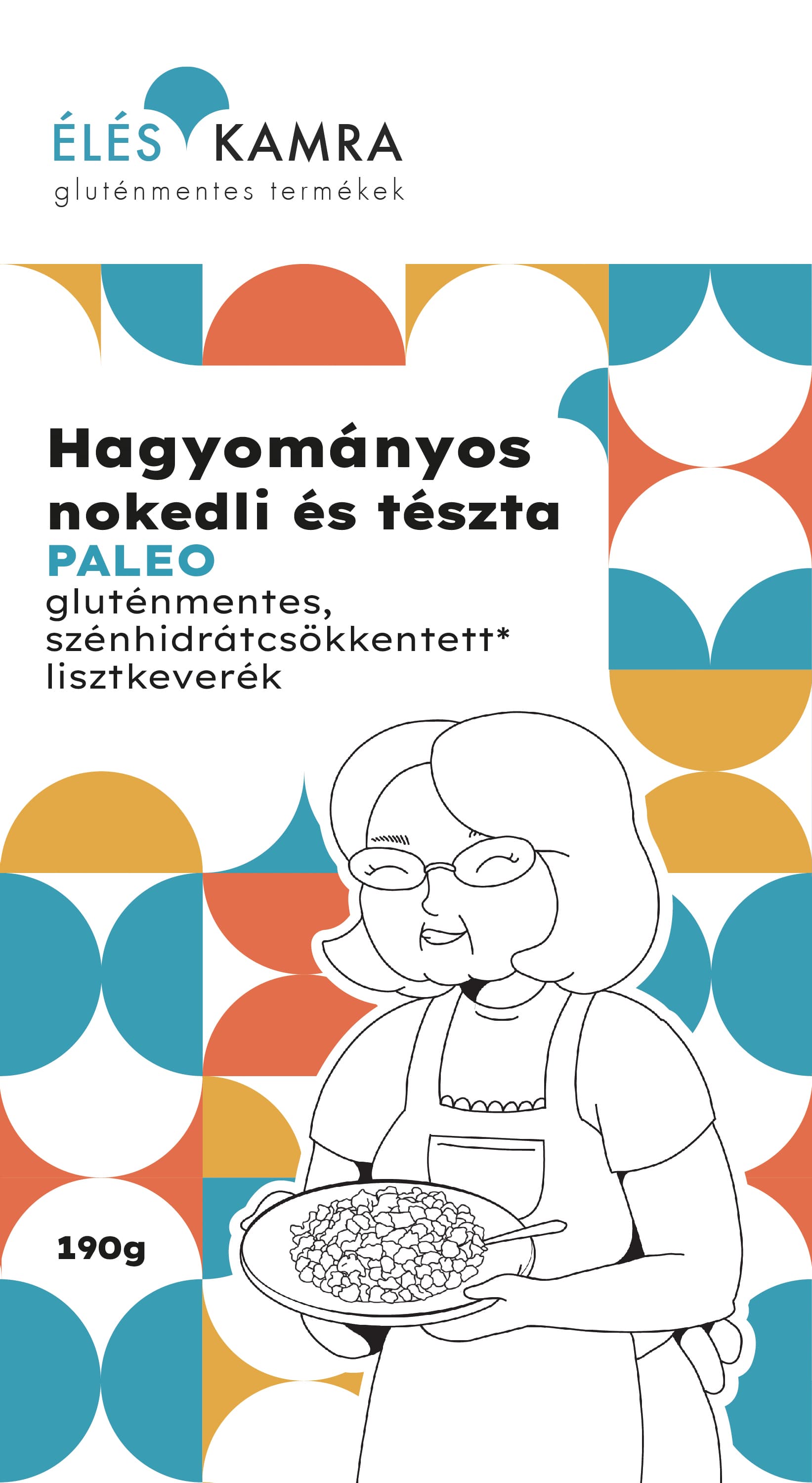 Éléskamra múka v zmesi na tradičné halušky a cestoviny so zníženým obsahom sacharidov 190 g - 53392