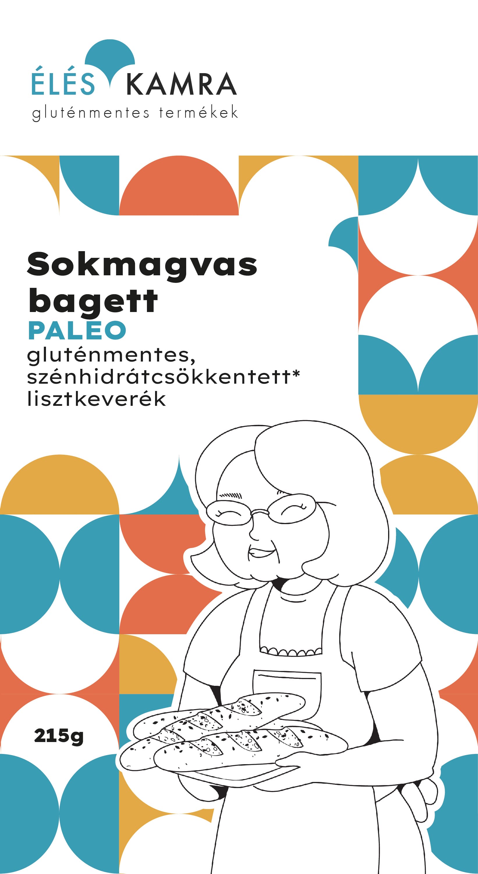 Éléskamra zmes na viaczrnný paleo bagetový chlieb 215 g - 53402