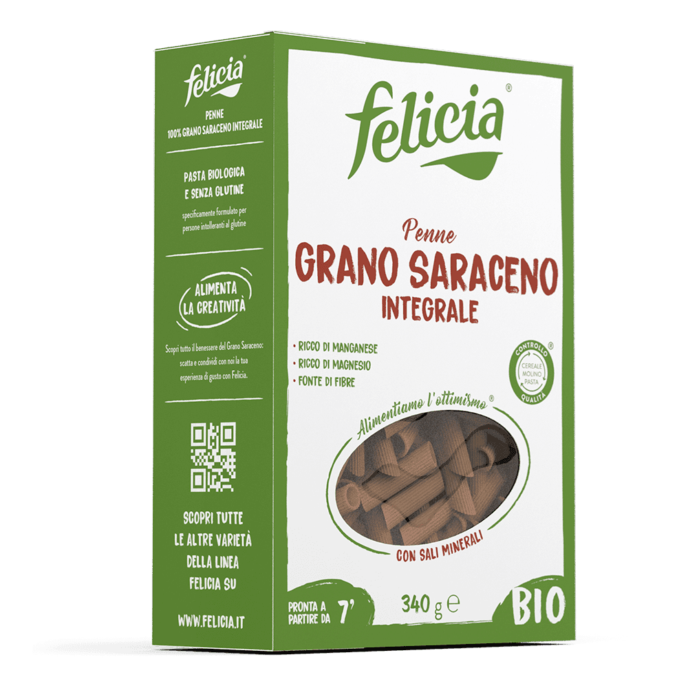 Felicia Bio bezlepkové pohánkové penne cestoviny 250 g
