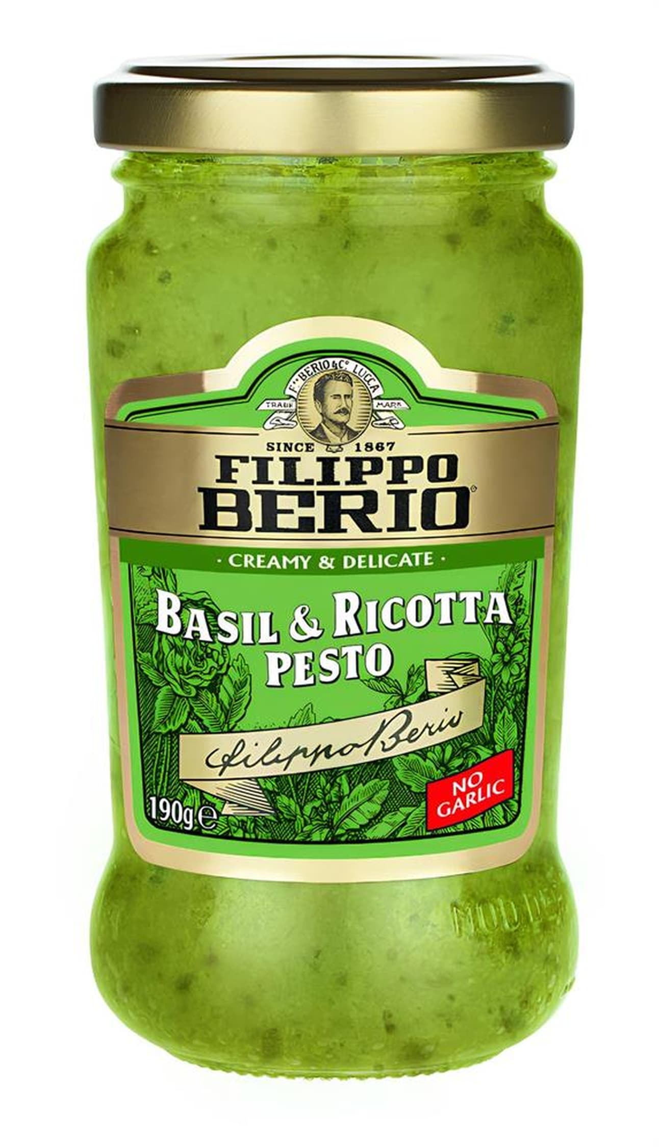 Filippo Berio pesto bazalkové s ricottou 190 g