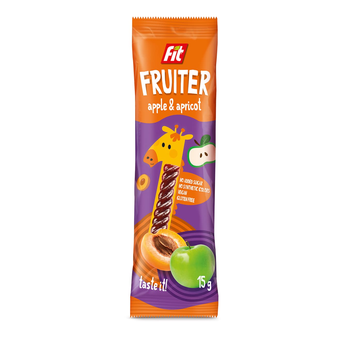 Fit fruiter jablko+marhuľa ovocná zmes 15 g