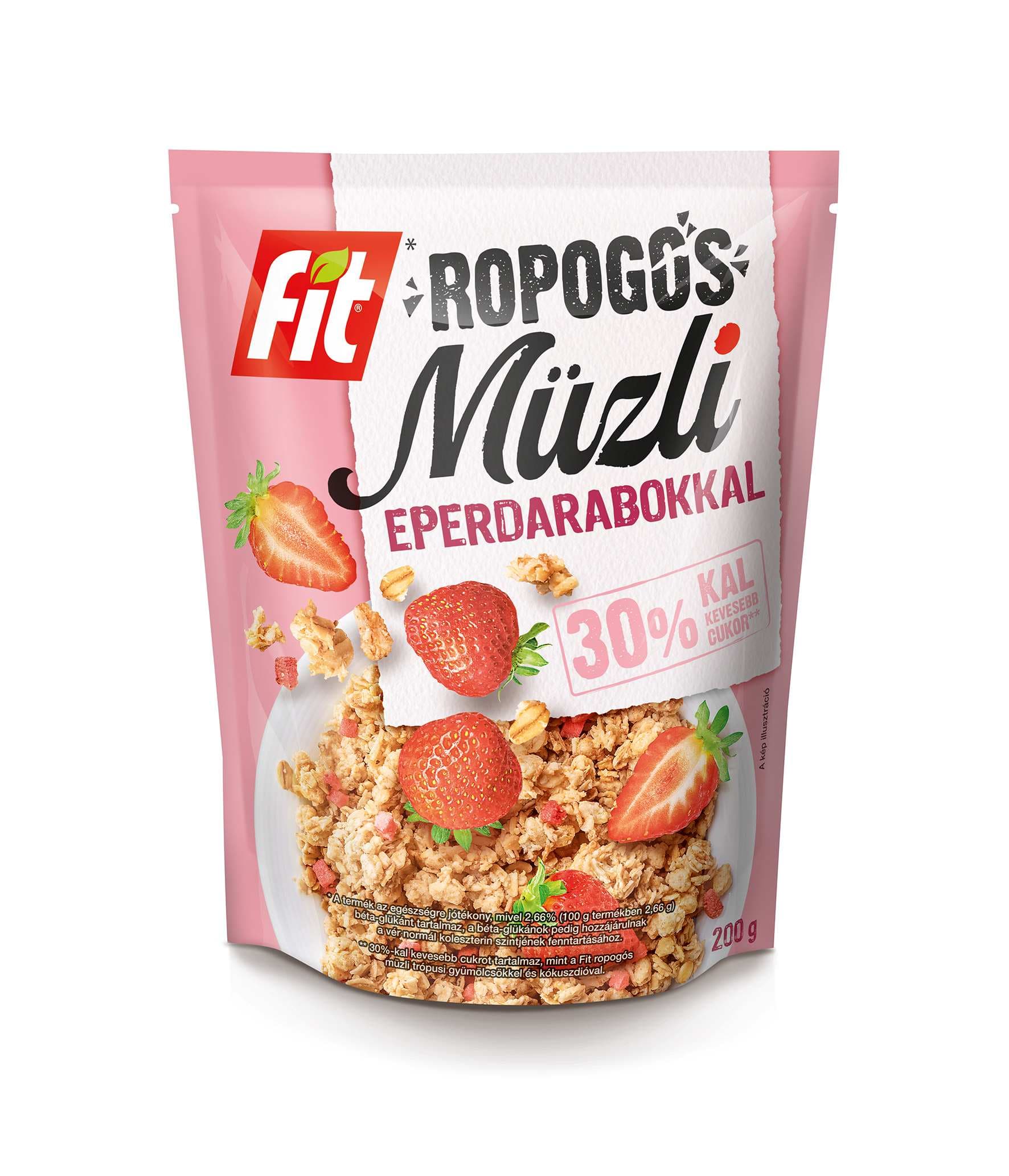 Fit raňajkové chrumkavé müsli jahoda 200 g