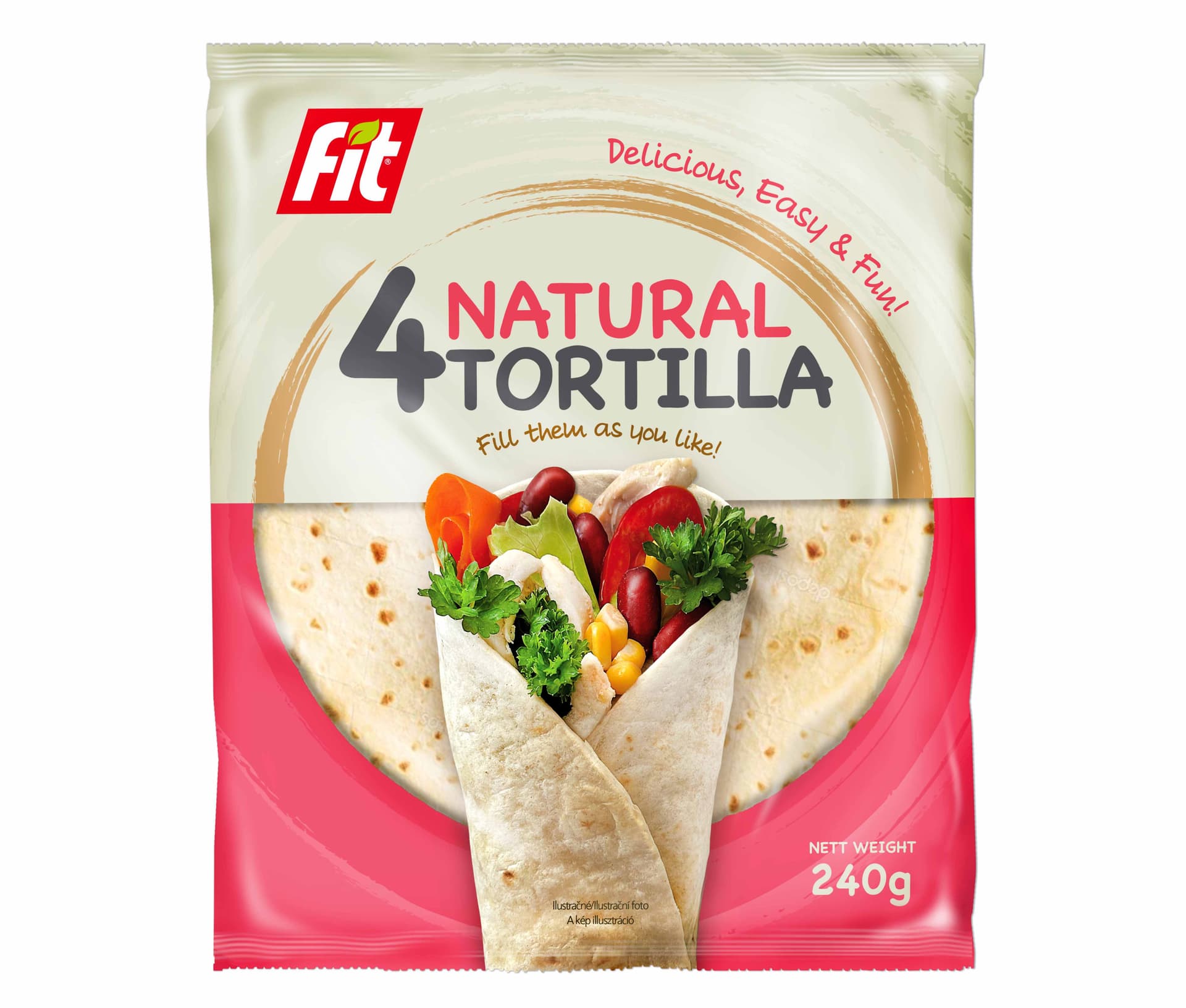 Fit tortilla prírodná 240 g