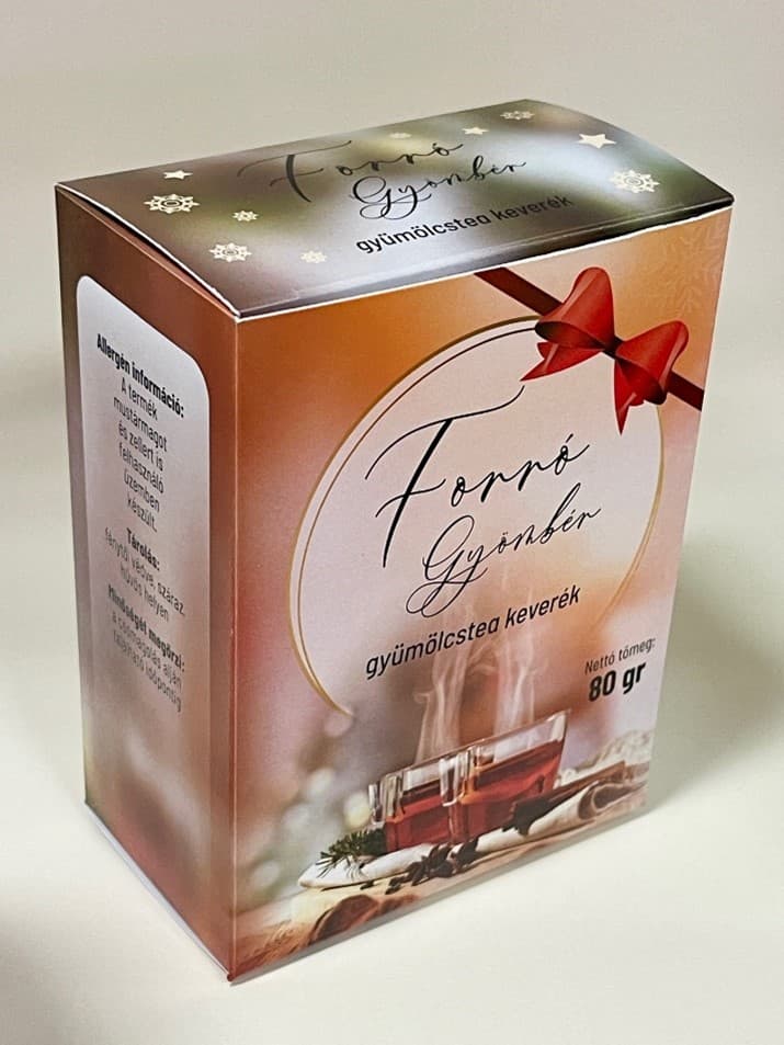 Fitodry horúci zázvor ovocný čaj zmes v darčekovom balení 80 g