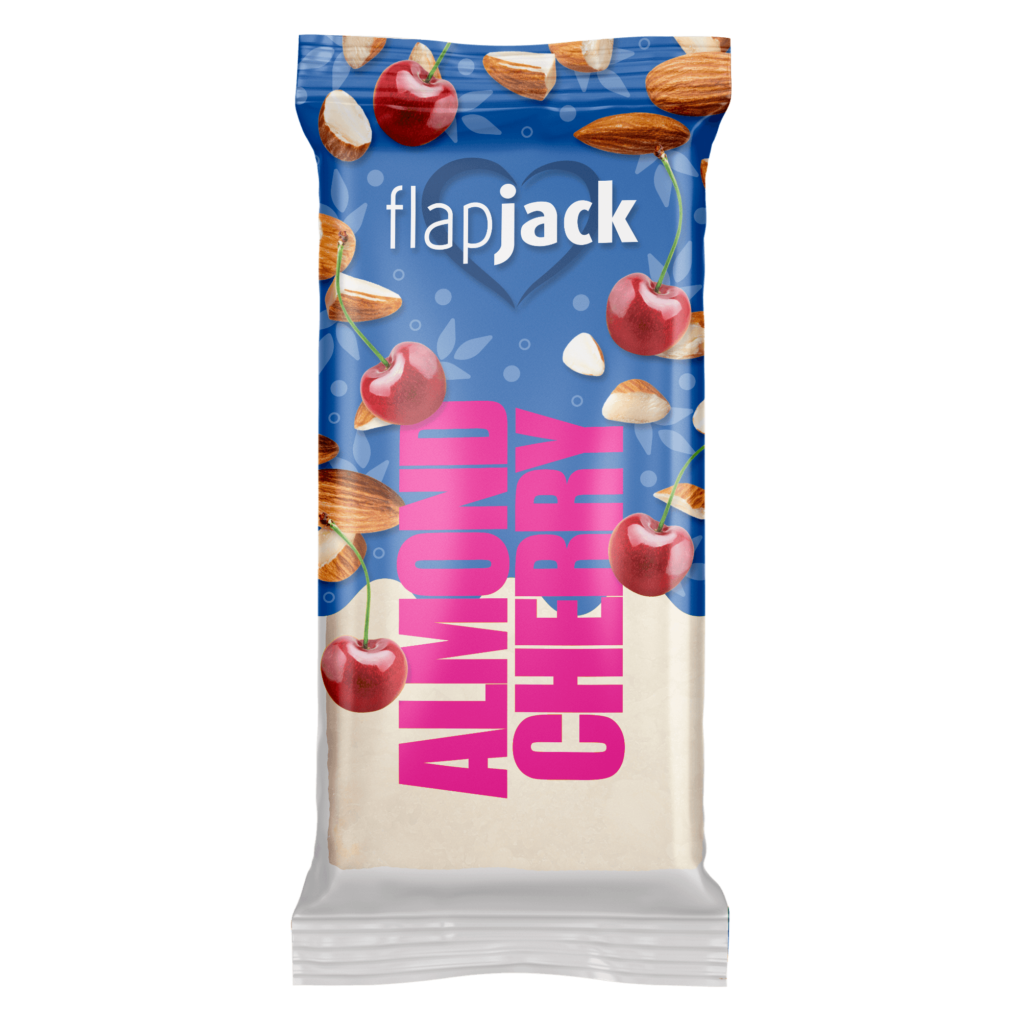 FlapJack ovsená tyčinka s višňou a mandľou v bielej poleve 100 g