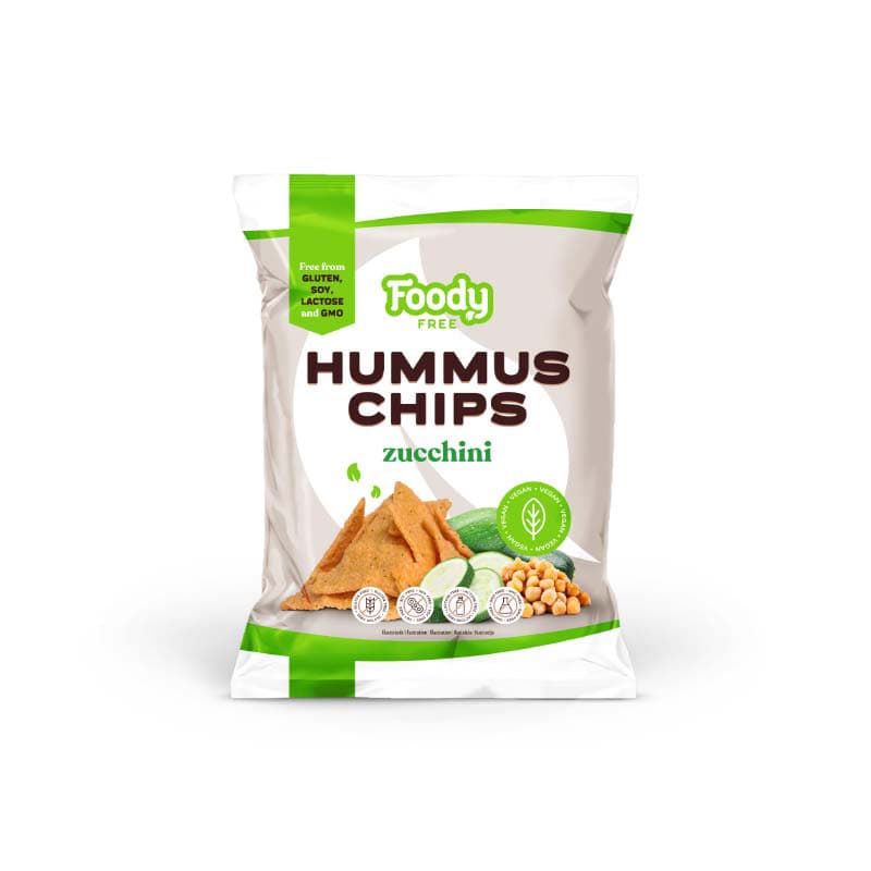 Foody Free bezlepkové hummusové lupienky s cuketou 50 g