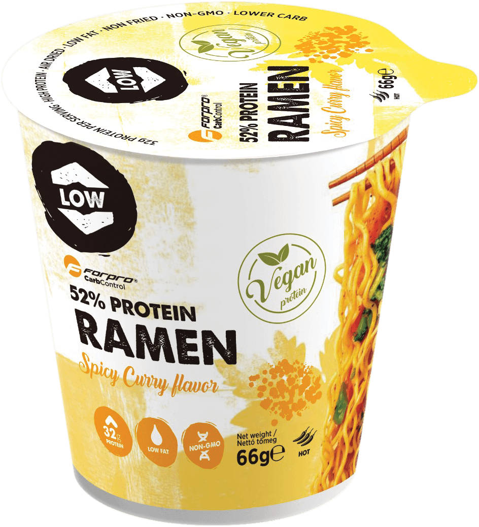 Forpro 52% proteín ramen pikantná kari 66 g