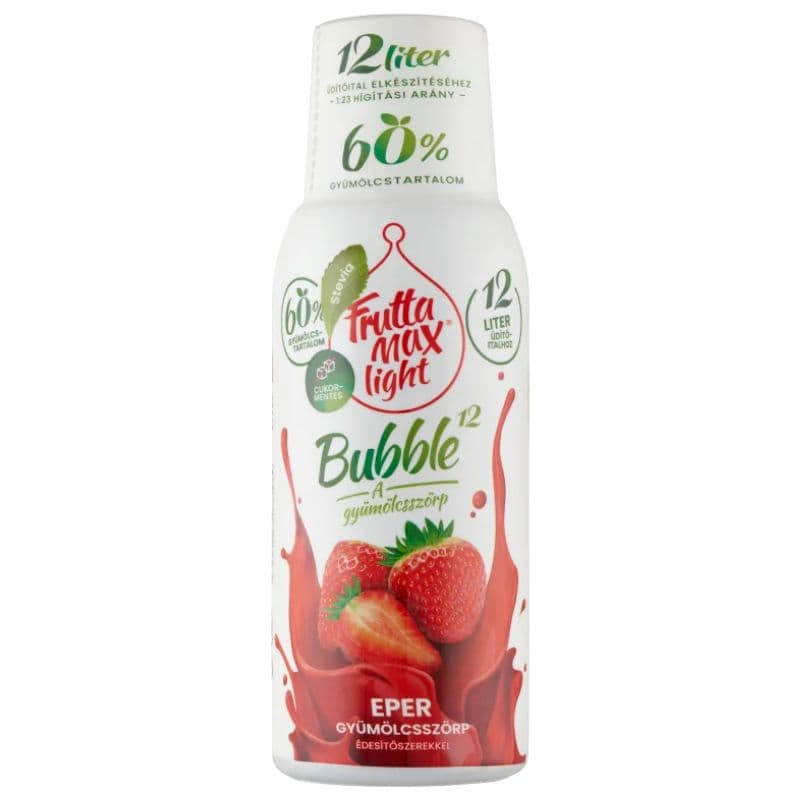 Fruttamax bubble 12 jahoda light 500 ml