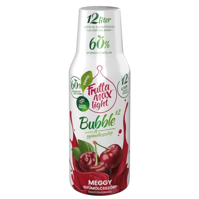 Fruttamax bubble 12 čerešňa light 500 ml