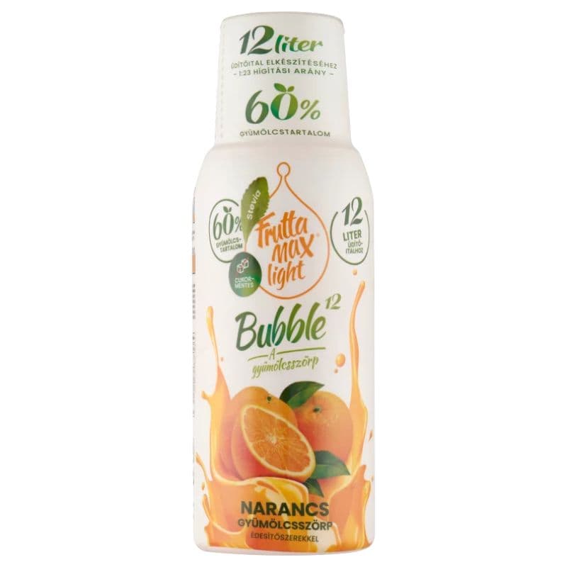FruttaMax Bubble 12 pomaranč light 500 ml