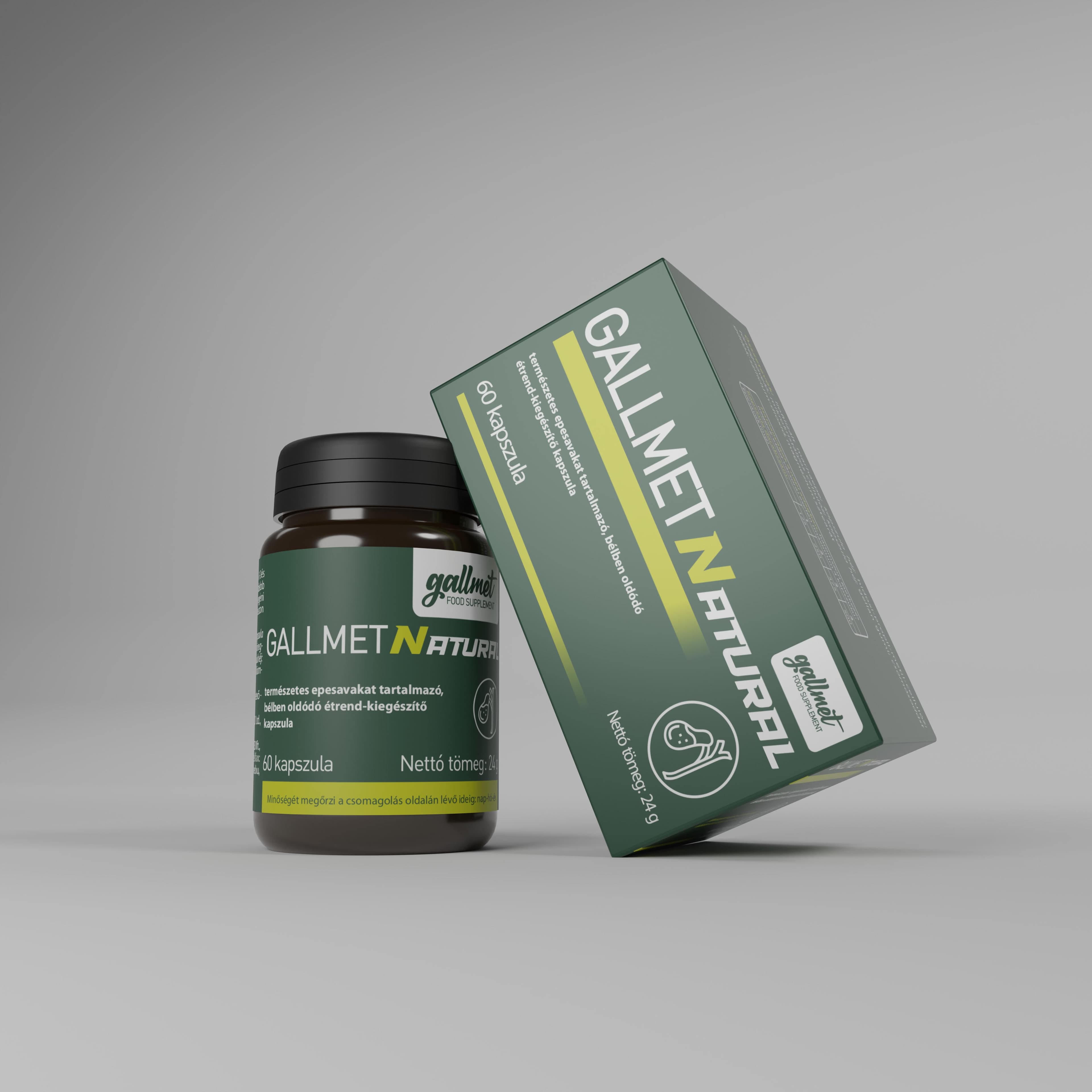 Gallmet-Natural-60 bylinné kapsule 60 ks
