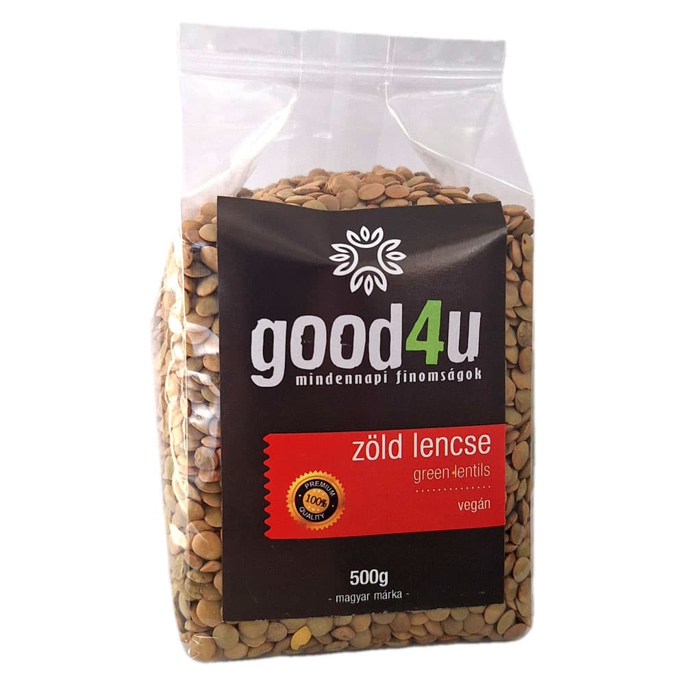 Good4U zelená šošovica 500 g
