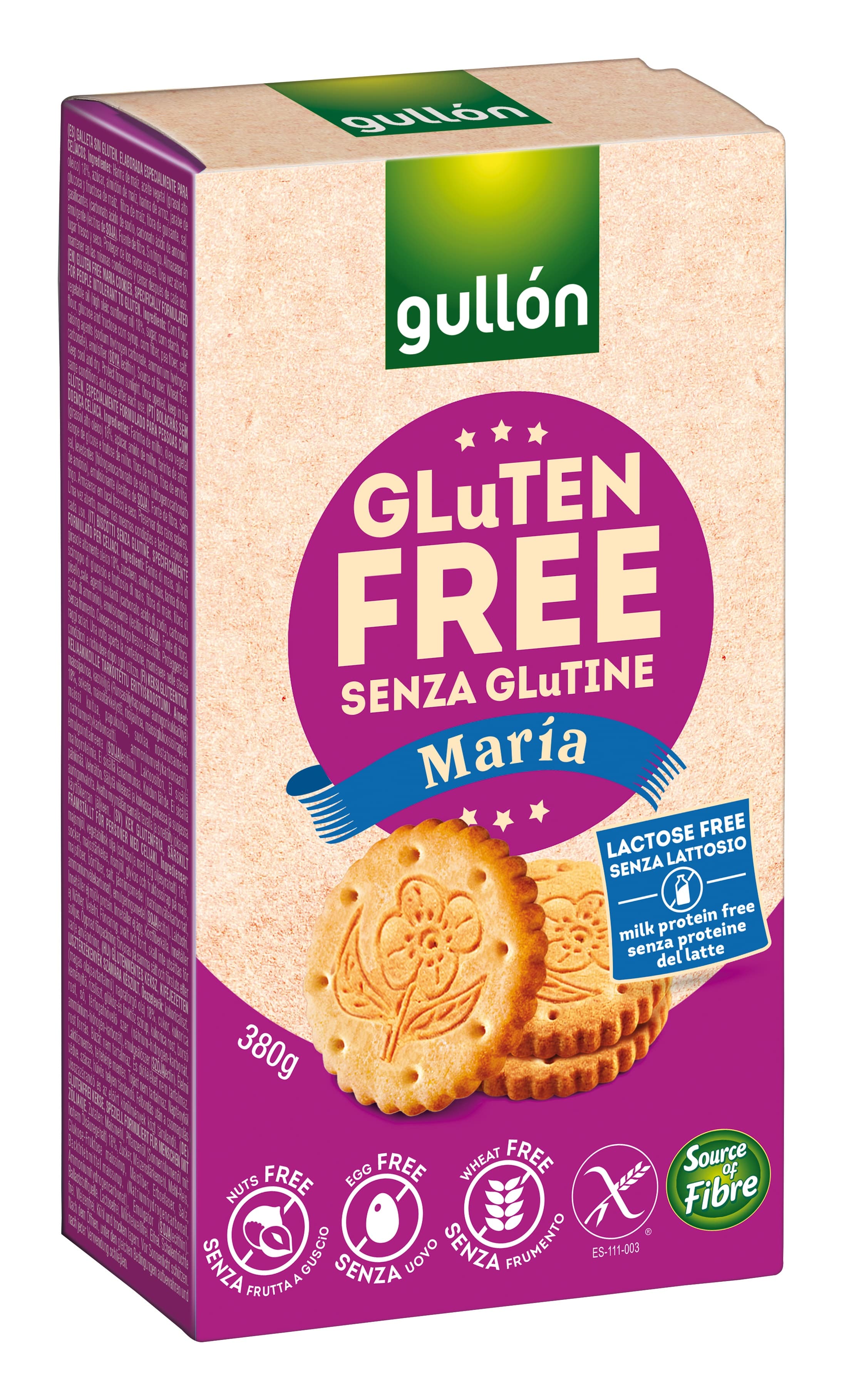 Gullón bez gluténu a laktózy maryčany 400 g