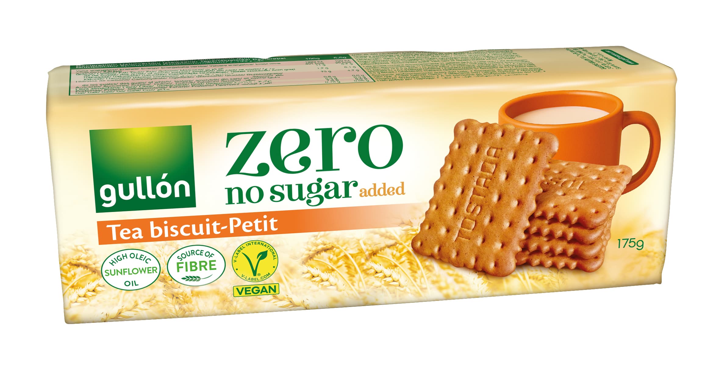 Gullón teakeks s pridaným cukrom bez pridaného cukru petit 175 g