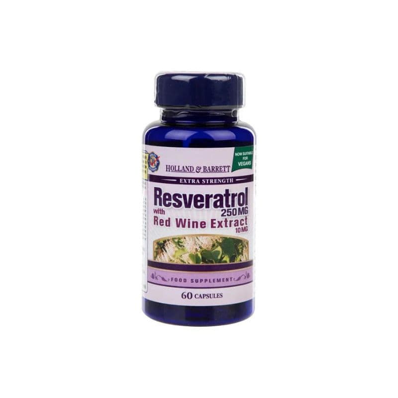 H&B resveratrol+červené víno extrakt 60 kapsul