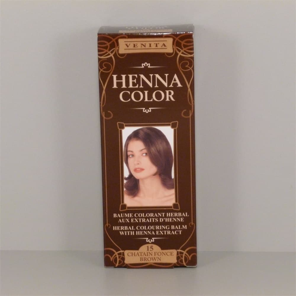 Venita Henna Color prírodný farbiaci balzam na vlasy odtieň 15 hnedý 75 ml - 40554