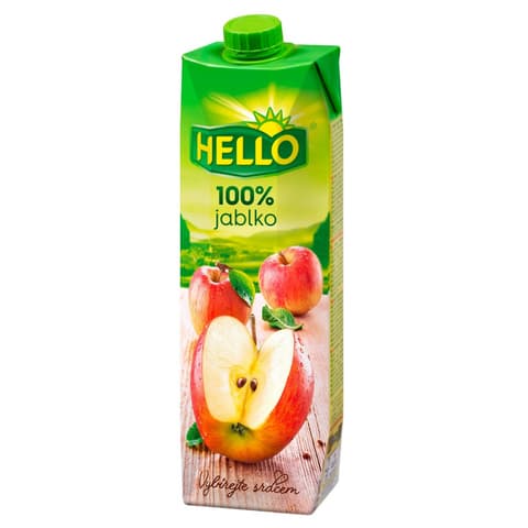 Hello jablková šťava 100% 1000 ml