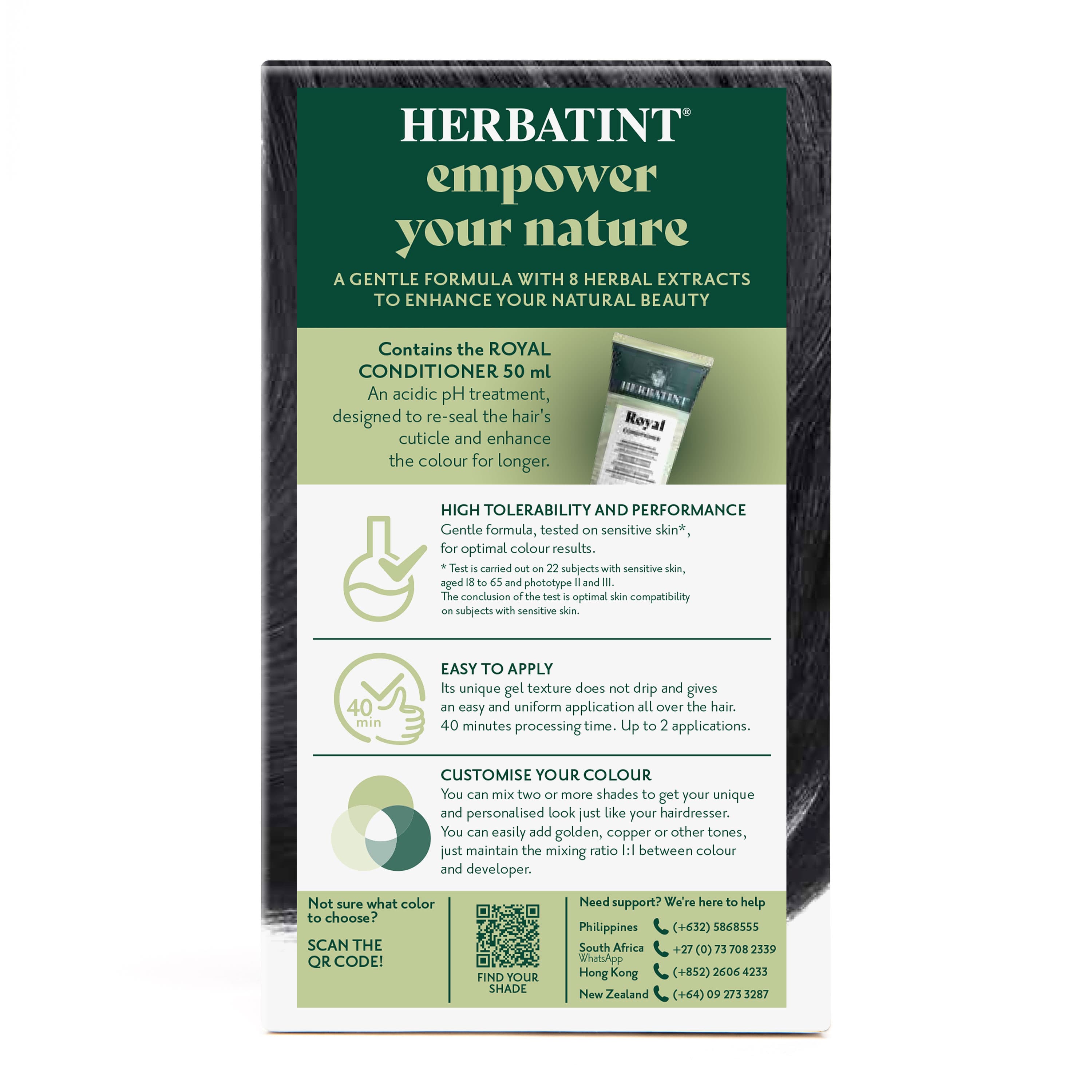 Herbatint 1n čierna farba na vlasy 170 ml
