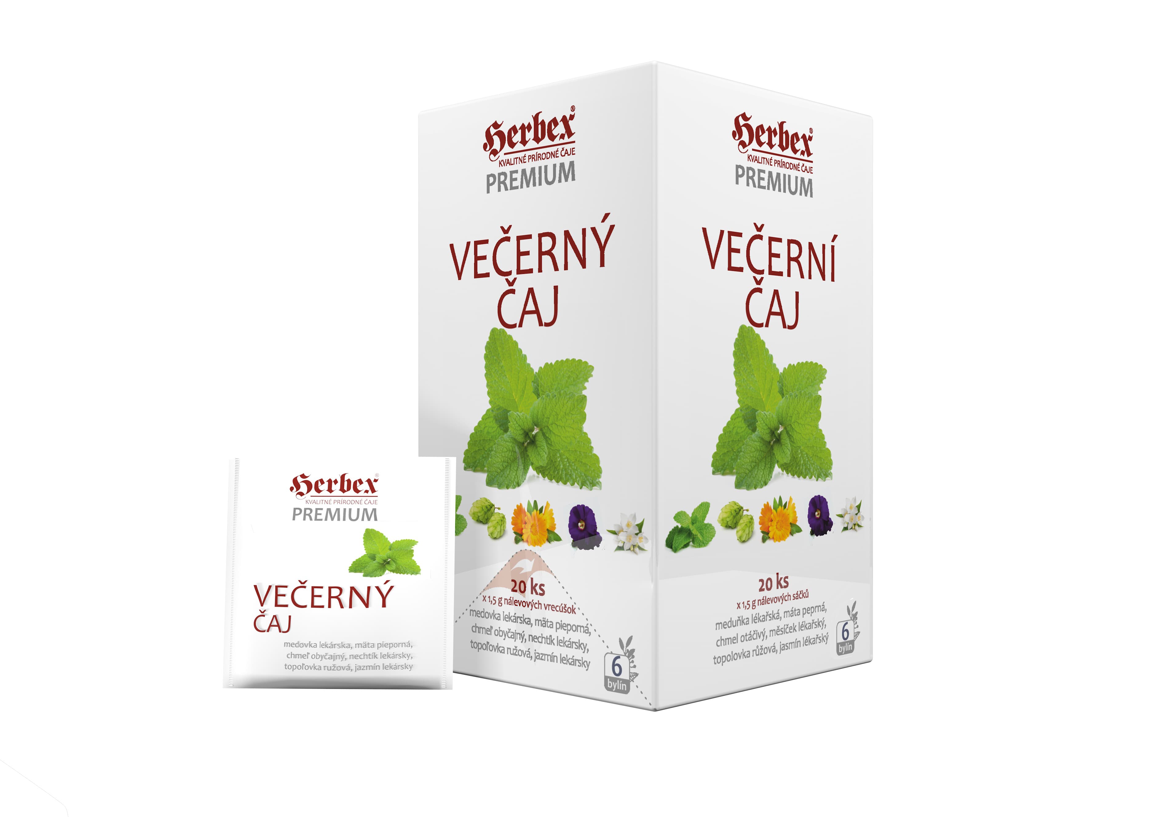 Herbex Bylinný čaj Večerný čaj 30 g - 90217