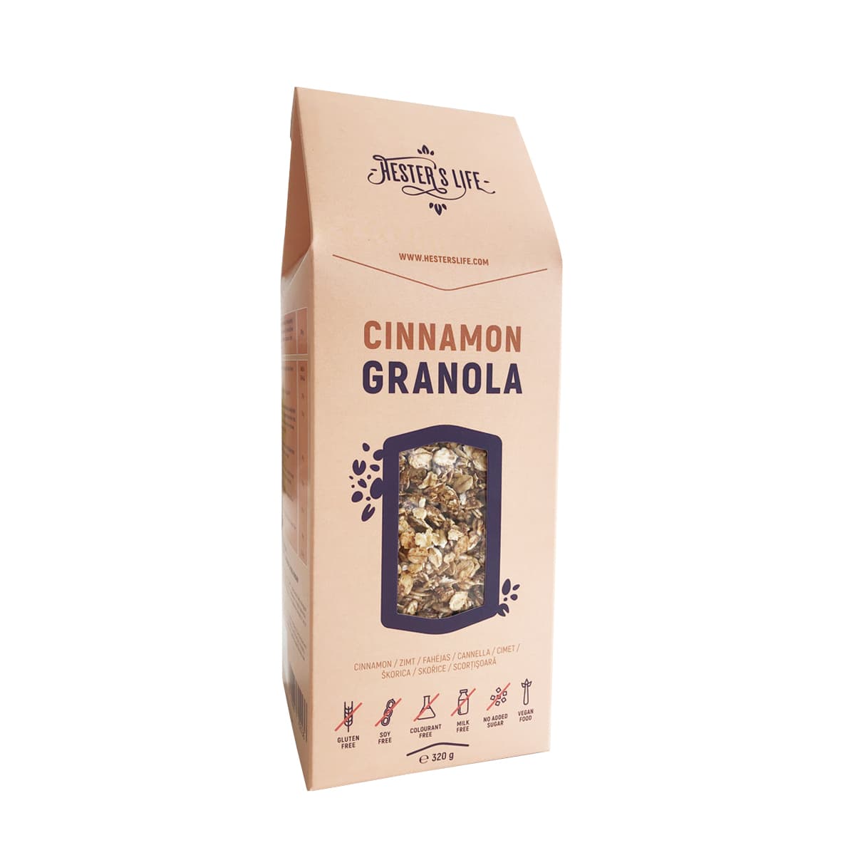 Hester's Life škoricová granola 320 g