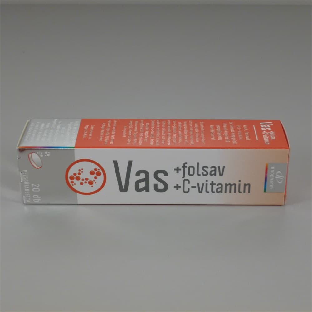 Innopharm šumivé tabletky železo+vitamín C 20 ks
