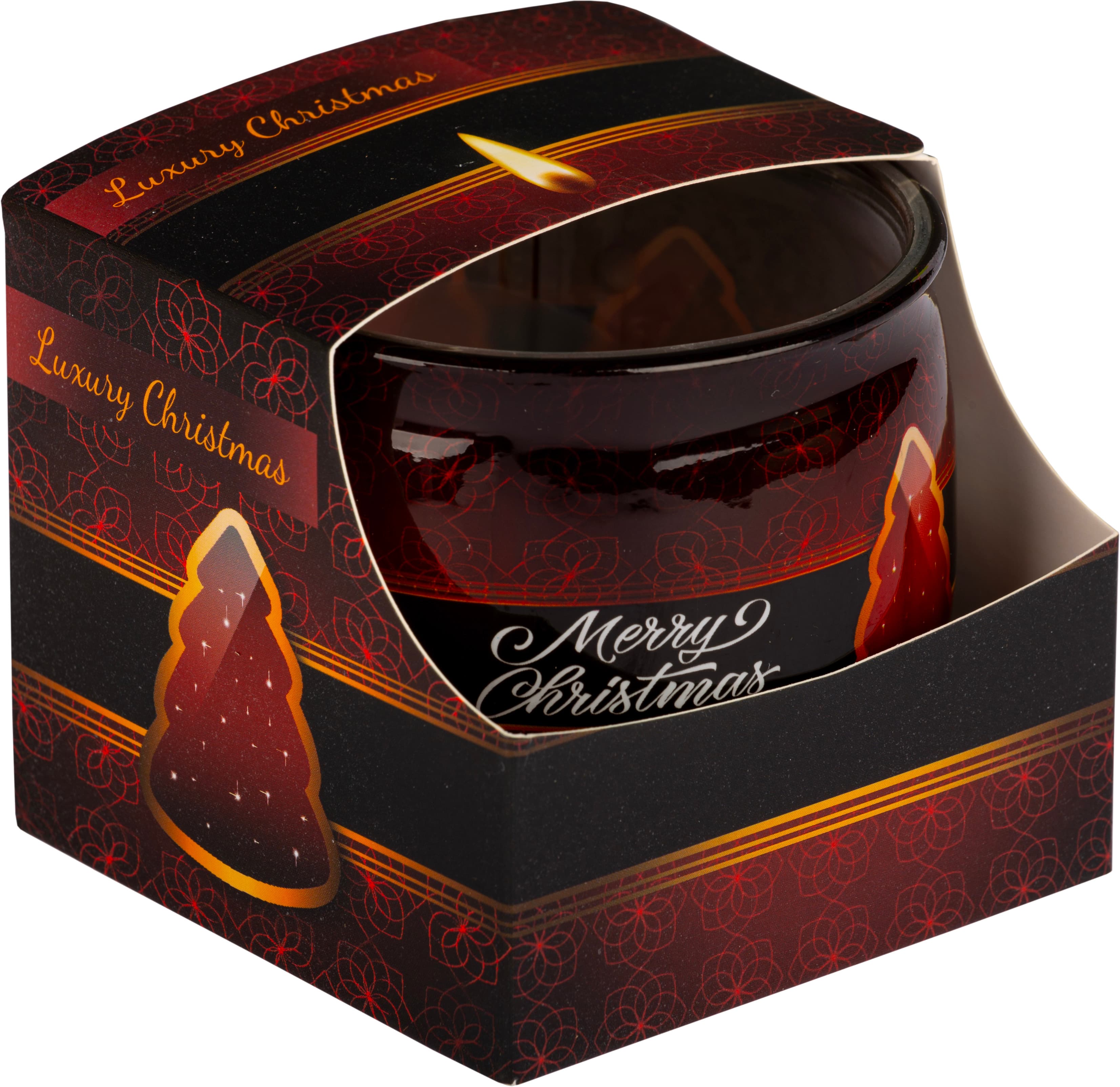 Aromatická sviečka v sklenej nádobe luxury christmas 1ks