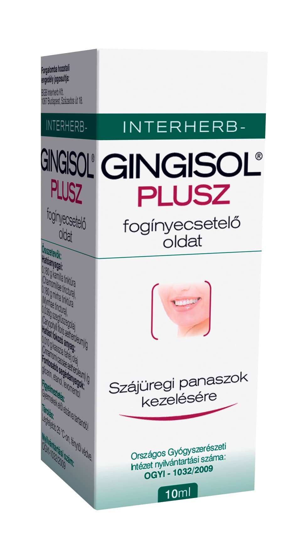 Interherb Gingisol Plus roztok na ošetrenie ďasien 10 ml