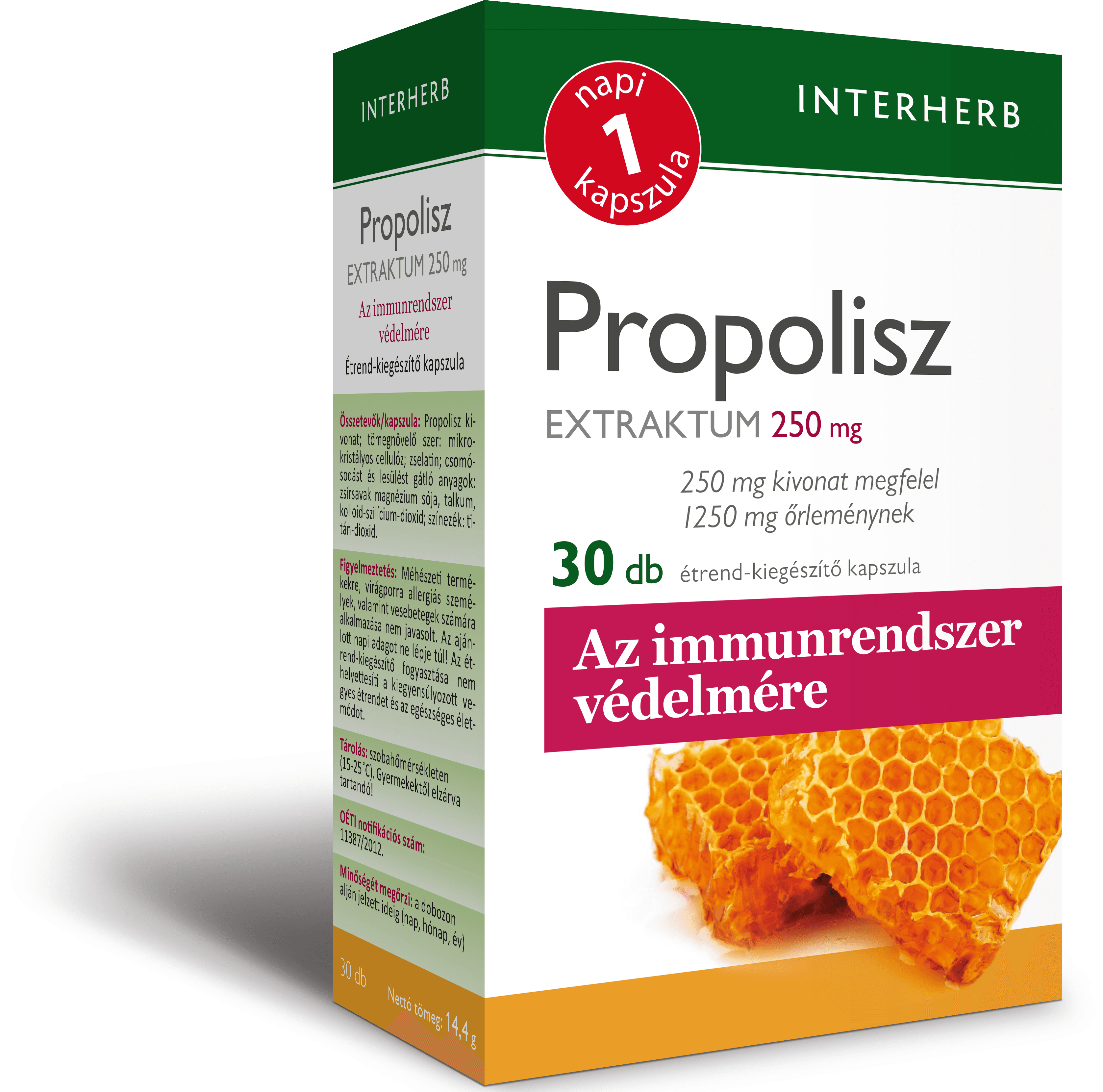 Interherb deň1 propolisový extrakt kapsula 30 ks