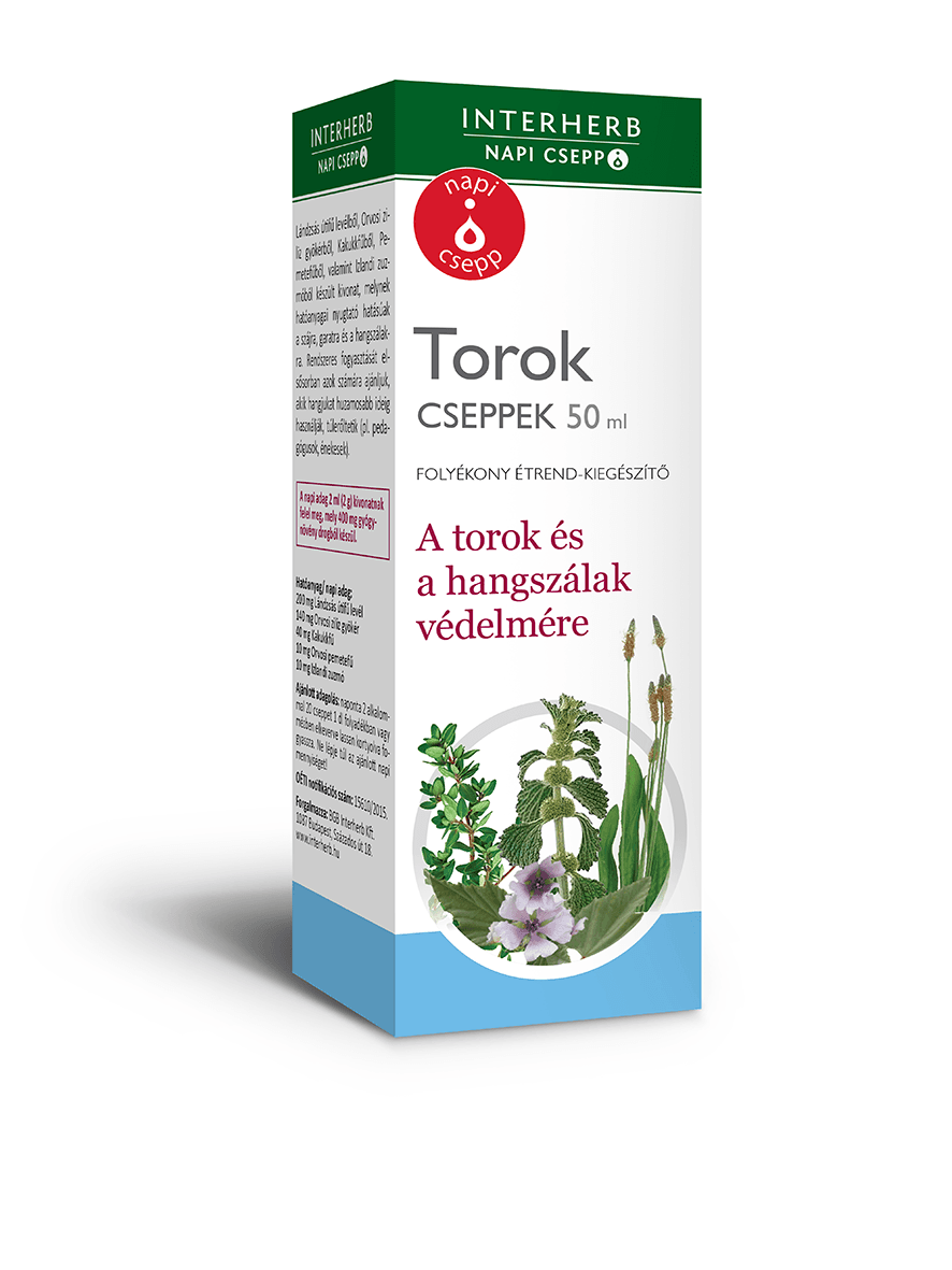 Interherb denné kvapky na hrdlo 50 ml