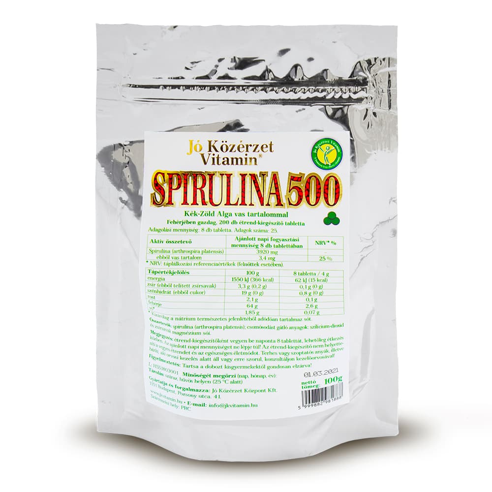 Jó Közérzet spirulina 500 modrozelená riasa 200 ks